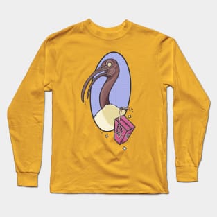 Bin Chicken - Urban Legends (Black Headed Ibis) Long Sleeve T-Shirt